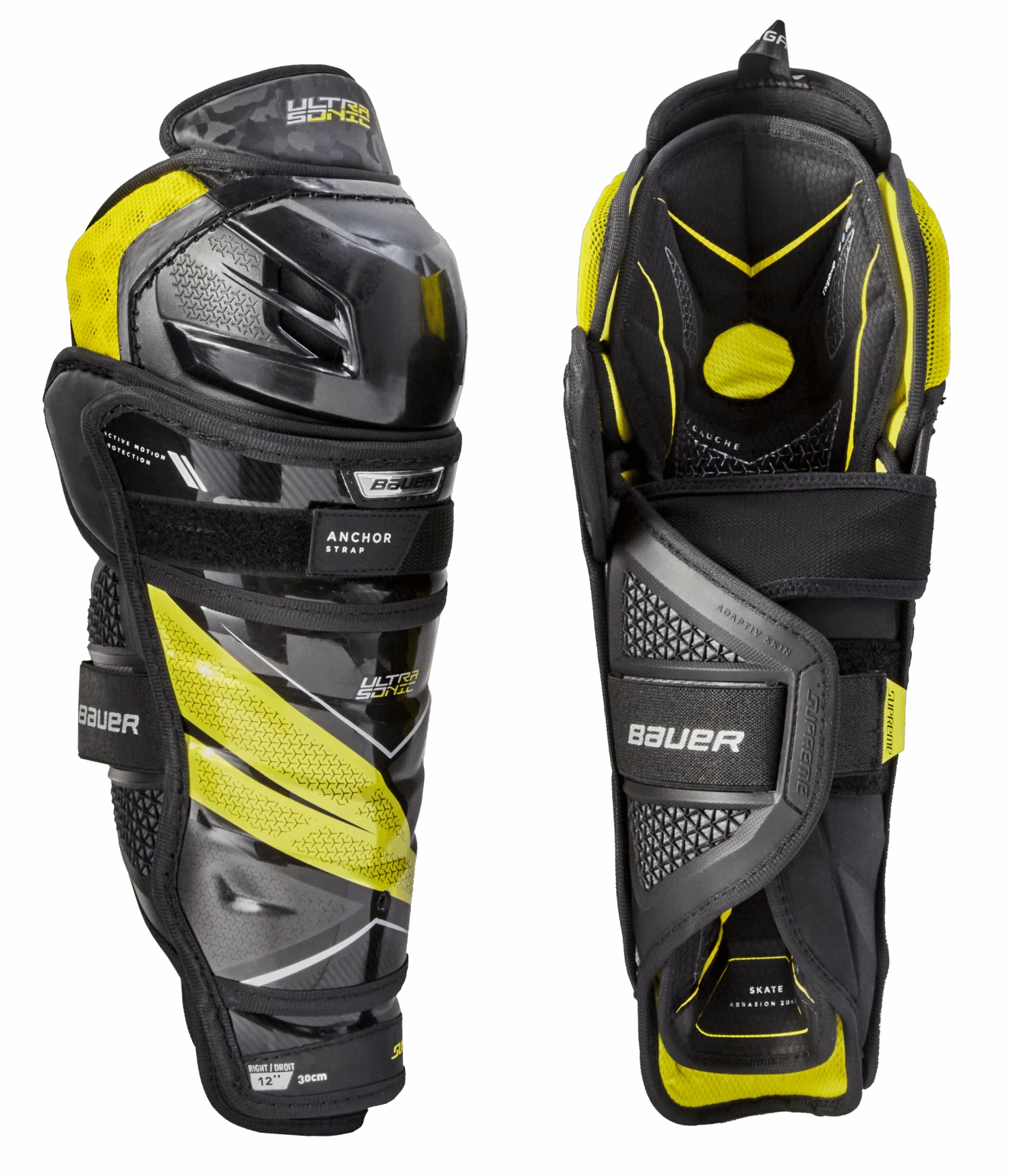 Bauer Supreme Ultrasonic Intermediate Shin Guards 1 Bauer Supreme Ultrasonic Intermediate Shin Guards