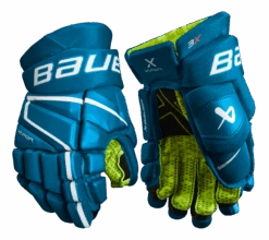 Bauer Vapor 3X Junior Hockey Gloves 18 Bauer Vapor 3X Junior Hockey Gloves -Bauer 3X JR FRONT BLU1