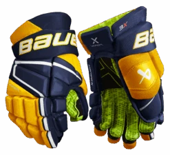 Bauer Vapor 3X Junior Hockey Gloves 19 Bauer Vapor 3X Junior Hockey Gloves -Bauer 3X JR FRONT NVG2