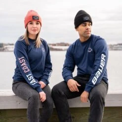 Bauer X East Coast Lifestyle Long Sleeve T-Shirt 7 Bauer X East Coast Lifestyle Long Sleeve T-Shirt -Bauer 631069 BLU 02