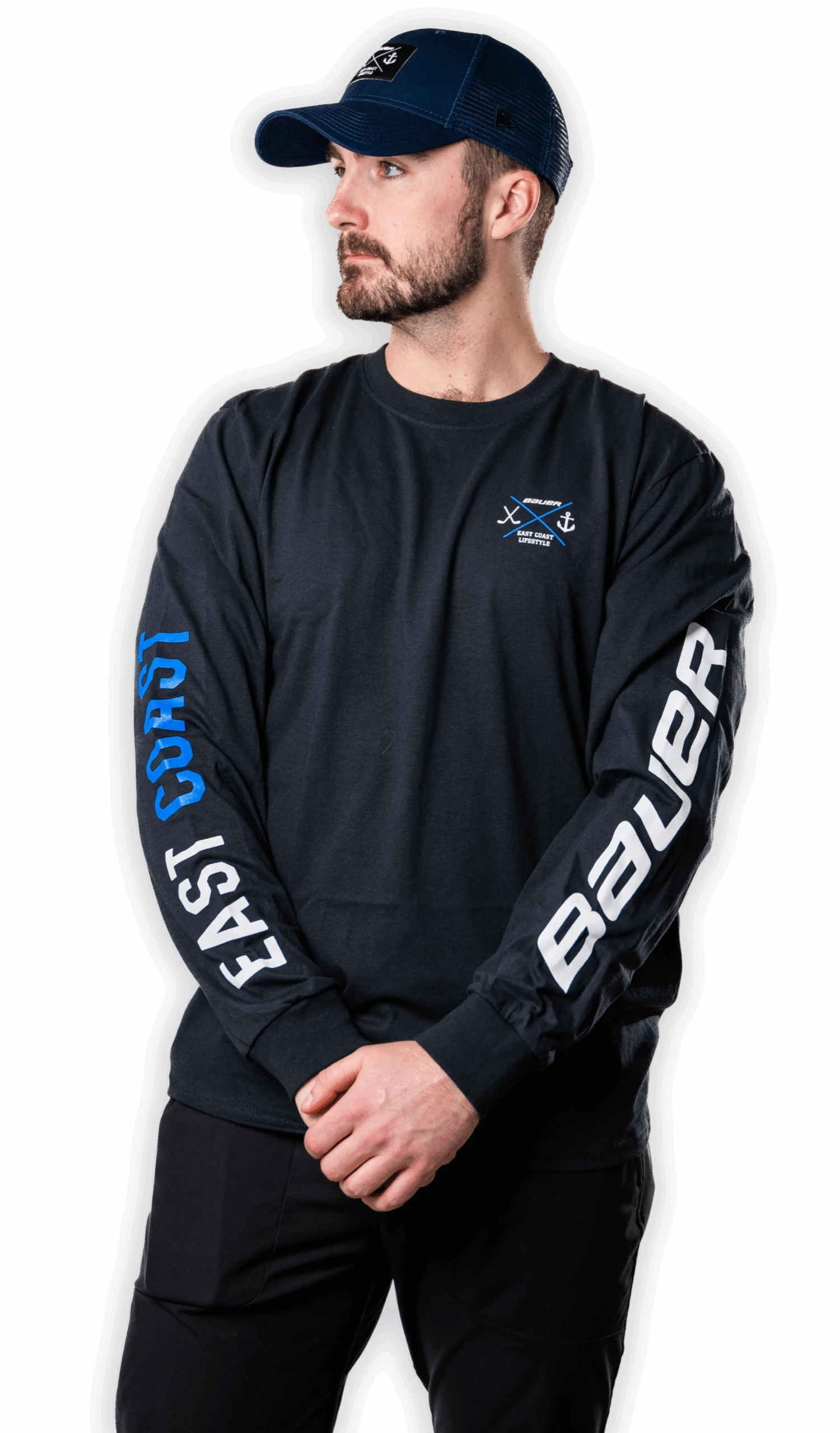 Bauer X East Coast Lifestyle Long Sleeve T-Shirt 1 Bauer X East Coast Lifestyle Long Sleeve T-Shirt